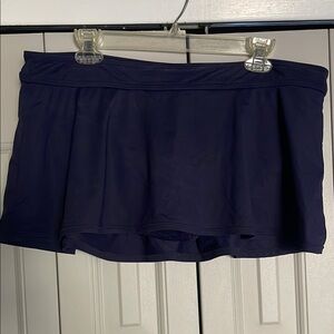 Anne Cole Women's Navy Swim Skirt